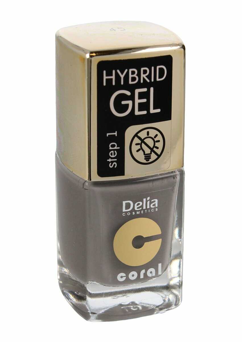 Delia Cosmetics, Coral Hybrid Gel, emalia do paznokci 45, 11 ml
