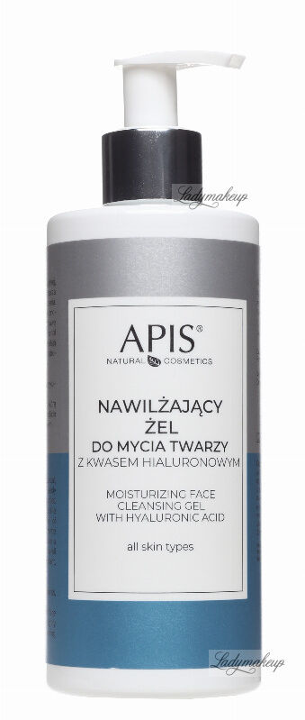APIS - Moisturizing Face Cleansing Gel - Nawilżający żel do mycia twarzy z kwasem hialuronowym - 300 ml