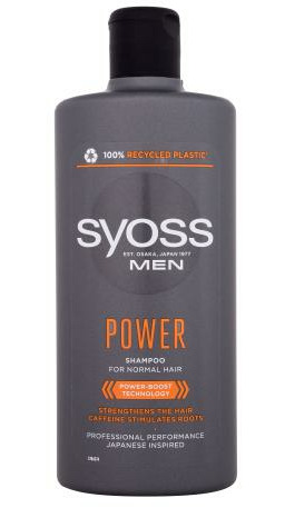 Syoss Men Power Shampoo szampon do włosów 440 ml dla mężczyzn