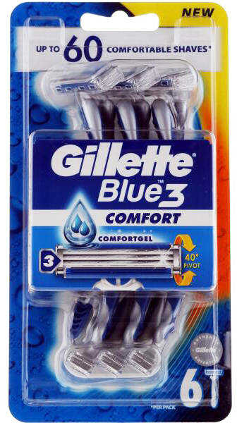 Gillette Blue 3 Comfort jednorazowa maszynka do golenia 6 szt
