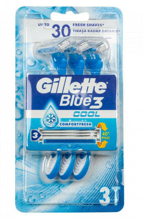 Gillette Blue 3 Cool jednorazowa maszynka do golenia 3 szt