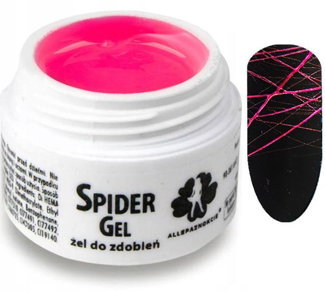 SPIDER GEL Allepaznokcie PINK żel uv do zdobień