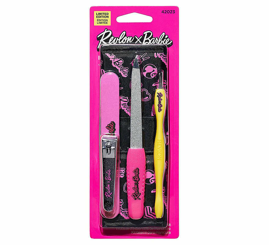 Revlon, Zestaw Barbie Manicure Kit, #42023, 4 szt. + Etui
