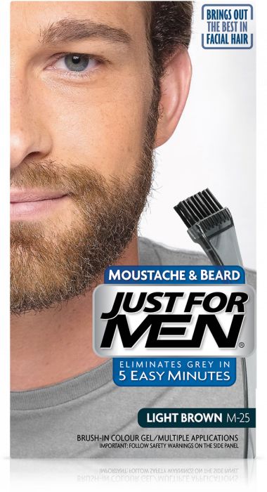 Just For Men M-25 JASNY BRĄZ Odsiwiacz, Żel broda,wąsy,baki 2x14,2g