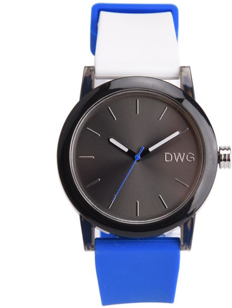 Zegarek DWG na niebieskim pasku 02