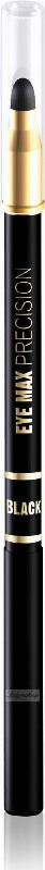 Eveline Cosmetics - EYE MAX PRECISION Eye Pencil - Automatyczna kredka do oczu z gąbką - BLACK