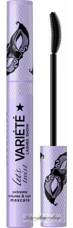 Eveline Cosmetics - VARIETE - Extreme Volume & Curl Mascara - Pogrubiająco-podkręcający tusz do rzęs - 10 ml