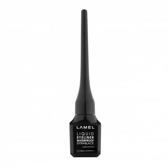 Lamel Basic Liquid Eyeliner z twardym pędzelkiem - extrablack 3ml