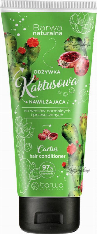 BARWA - BARWA NATURALNA - Cactus Hair Conditioner - Kaktusowa, nawilżająca odżywka do włosów normalnych i przesuszonych - 200 ml