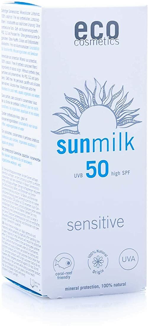 eco cosmetics Mleczko do opalania SPF 50 "sensitiv " (75 ml)