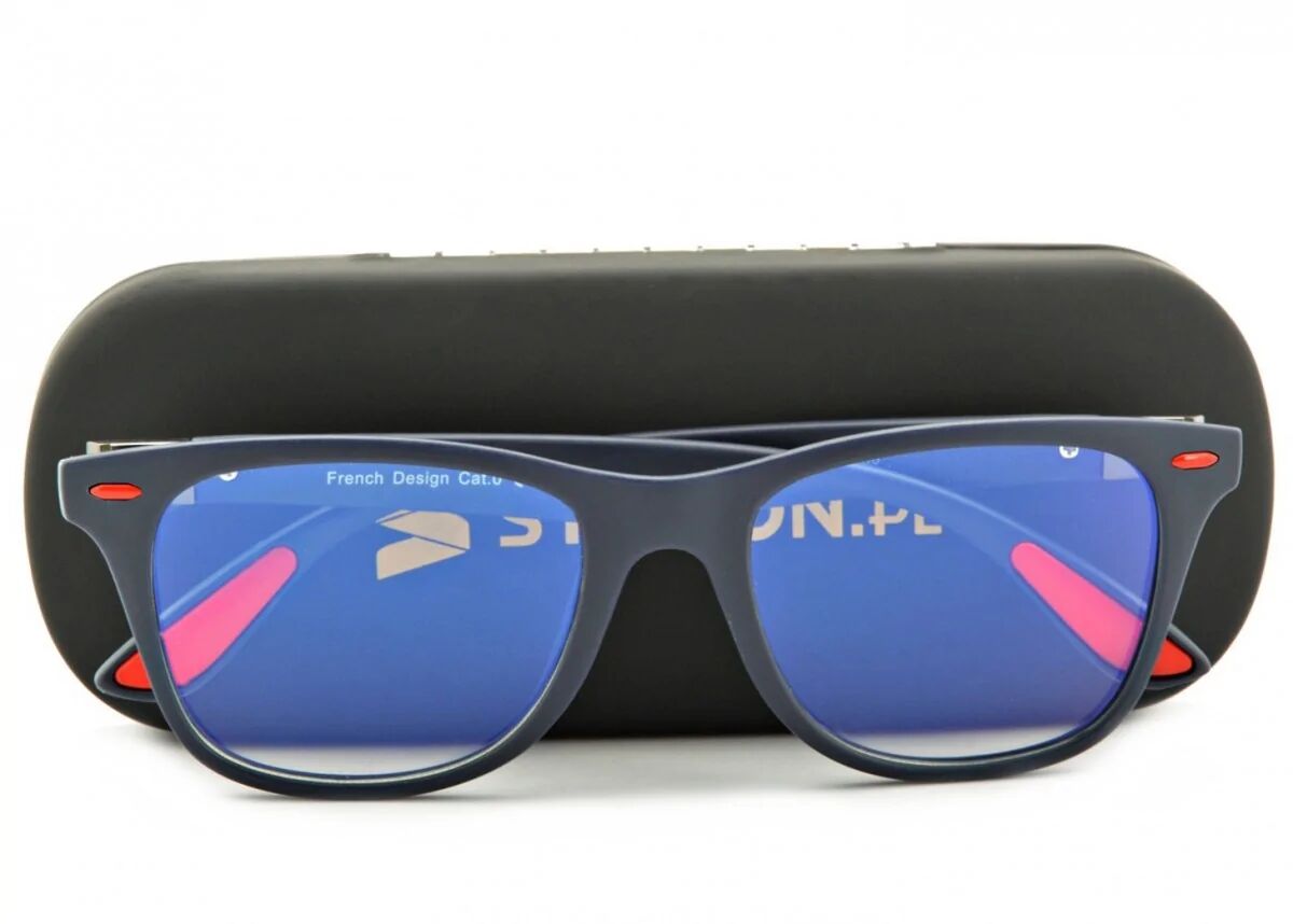 Stylion Okulary męskie z filtrem światła niebieskiego do komputera zerówki POL-BLF-790KB