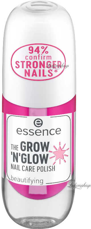 Essence - THE GROW''N''GLOW NAIL CARE POLISH - Odżywczy lakier do paznokci z błyszczącym wykończeniem - 8 ml
