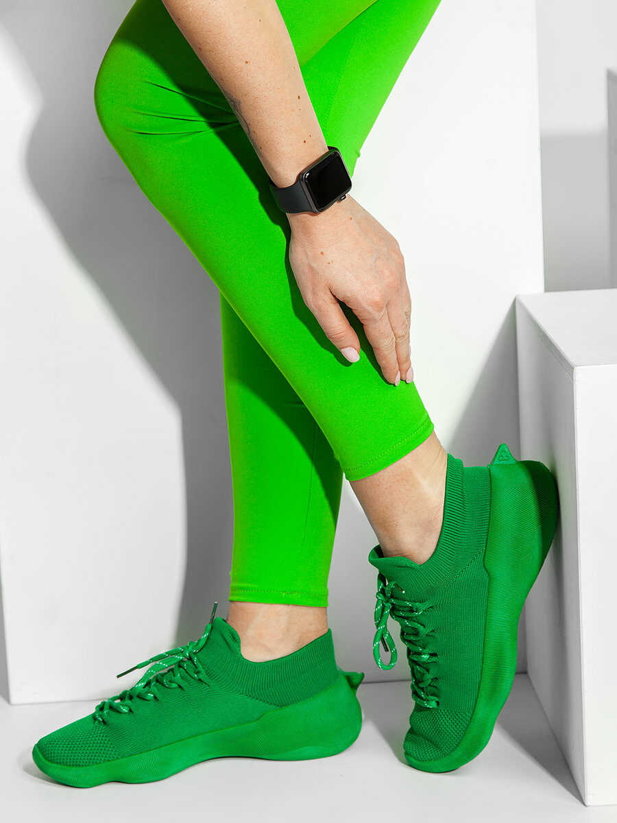 Zielone buty damskie sneakersy Denley G23