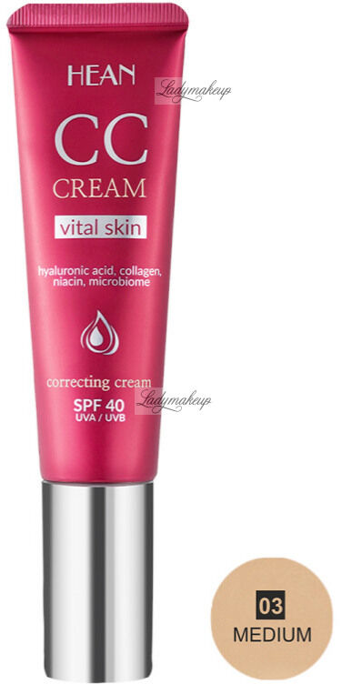 HEAN - CC Cream Vital Skin - Krem koloryzujący CC - 30 ML - 03 MEDIUM