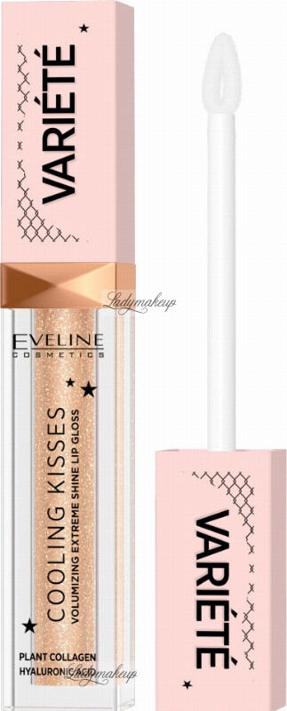 Eveline Cosmetics - Variete - Cooling Kisses Lip Gloss - Błyszczyk zwiększający objętość ust z efektem chłodzącym - 6,8 ml - 01 ICE MINT