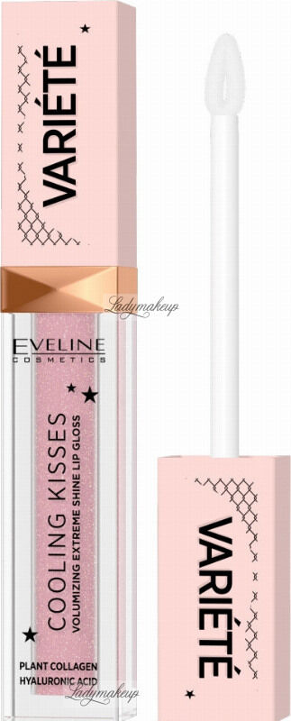 Eveline Cosmetics - Variete - Cooling Kisses Lip Gloss - Błyszczyk zwiększający objętość ust z efektem chłodzącym - 6,8 ml - 02 SUGAR NUDE