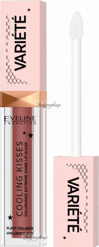 Eveline Cosmetics - Variete - Cooling Kisses Lip Gloss - Błyszczyk zwiększający objętość ust z efektem chłodzącym - 6,8 ml - 04 CANDY GIRL