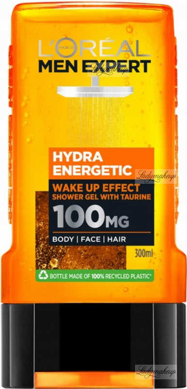 L''Oréal - MEN EXPERT - HYDRA ENERGETIC - SKIN AWAKENING TAURINE SHOWER GEL - Żel pod prysznic dla mężczyzn - 300 ml