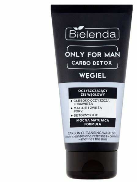 Bielenda Only for Man Carbo Detox Żel oczyszczający do mycia twarzy z węglem 150ml