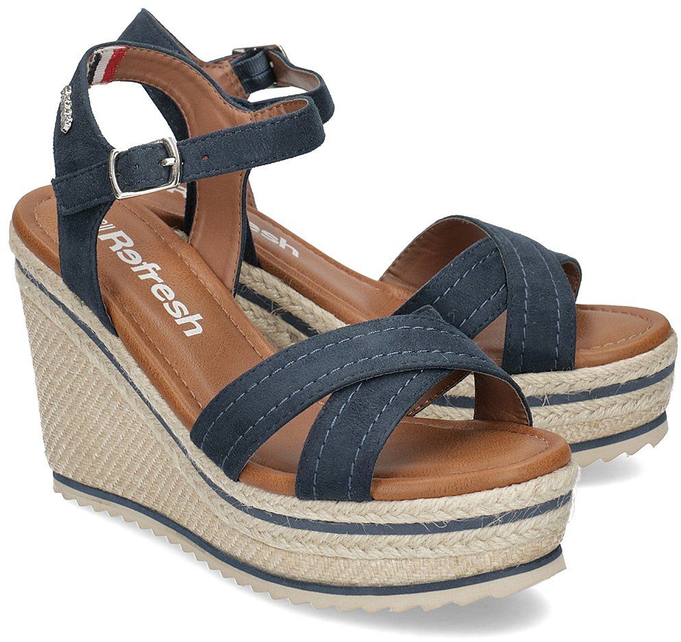 Refresh - Sandały Damskie - 69618 NAVY - Granatowy