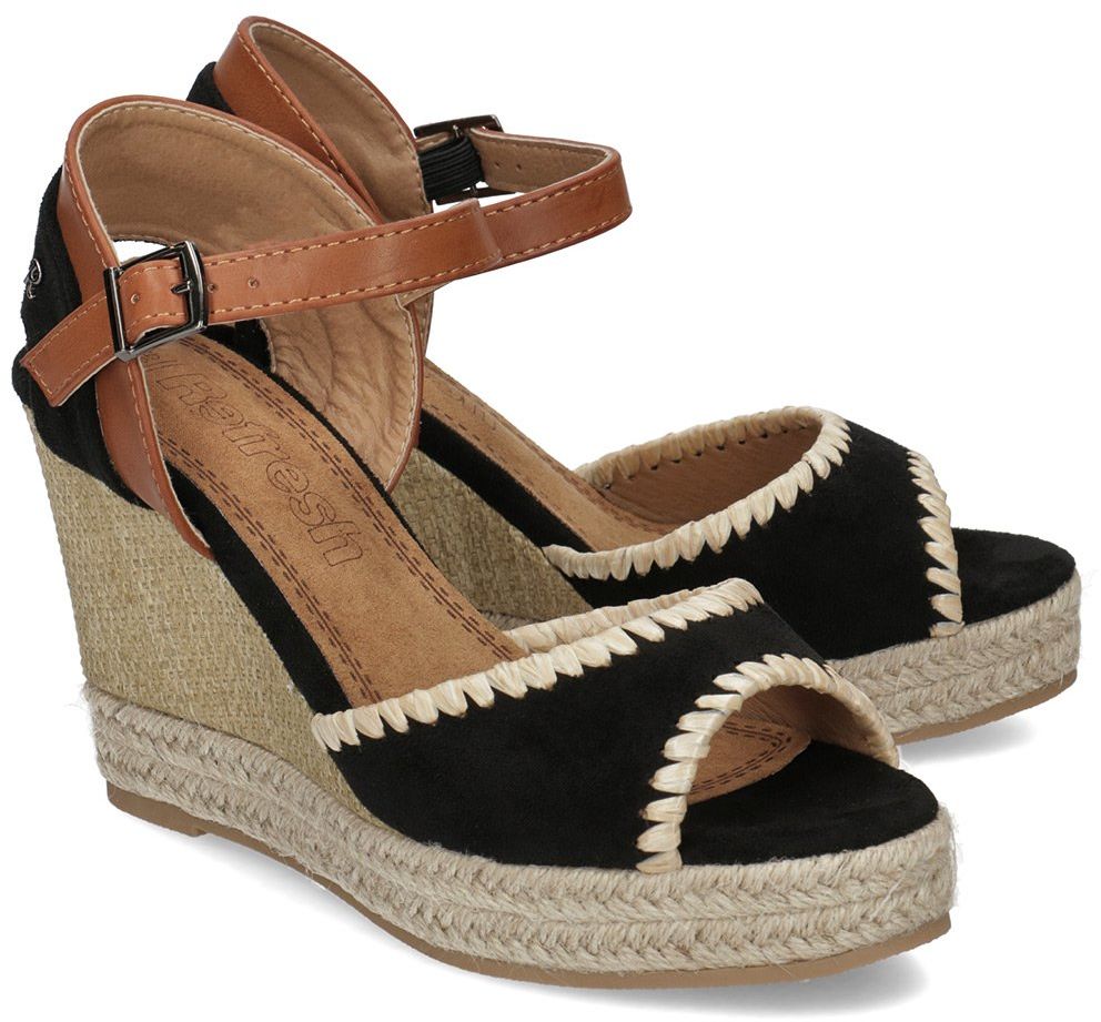 Refresh - Sandały Damskie - 69561 BLACK - Czarny