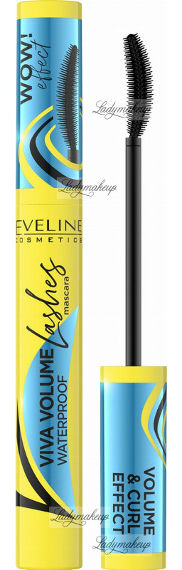 Eveline Cosmetics - VIVA VOLUME Lashes Waterproof Mascara - Wodoodporny tusz do rzęs - BLACK - 10 ml