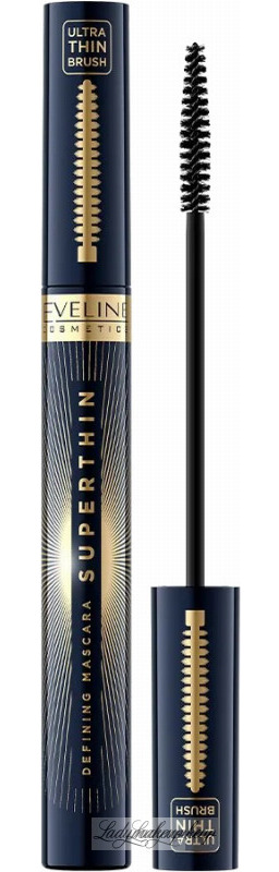 Eveline Cosmetics - SUPERTHIN Defining Mascara - Tusz do rzęs z precyzyjną szczoteczką - BLACK - 6 ml