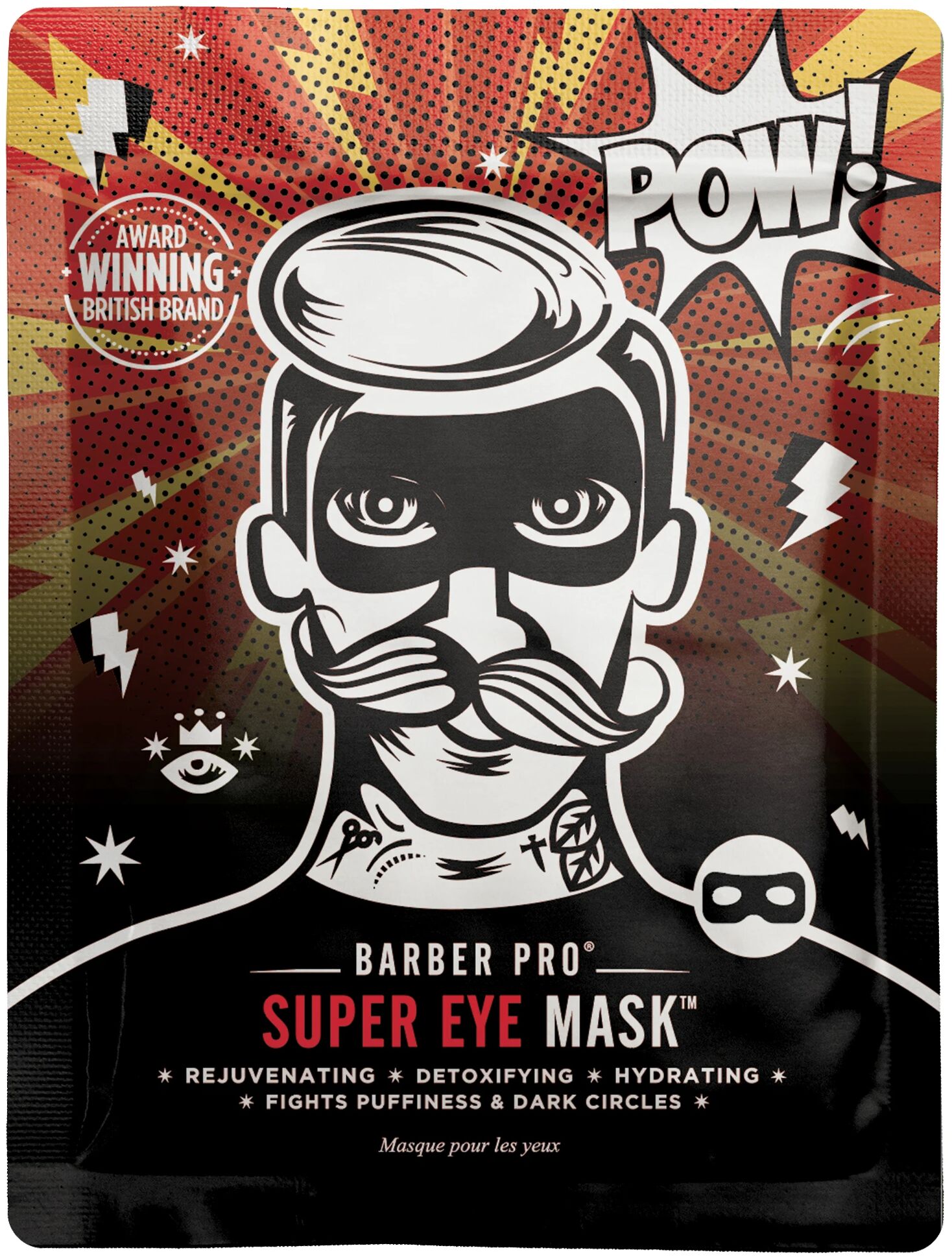 Barber Pro Super Eye Mask - odmładzająca maska na oczy na cienie pod oczami