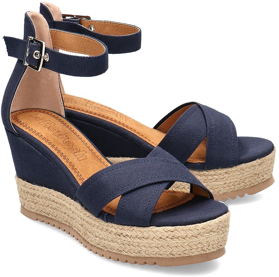 Refresh - Sandały Damskie - 69586 NAVY - Granatowy