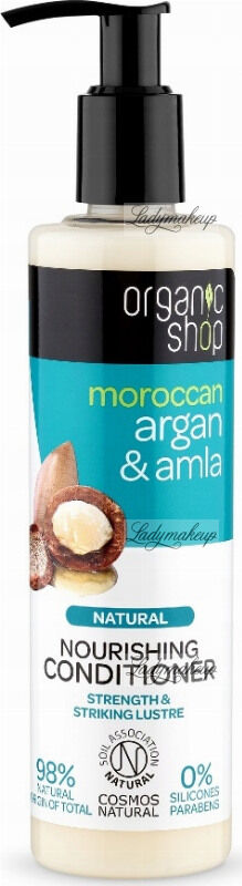 ORGANIC SHOP - NATURAL NOURISHING CONDITIONER - Odżywczy balsam / odżywka do włosów - Moroccan Argan & Amla - 280 ml