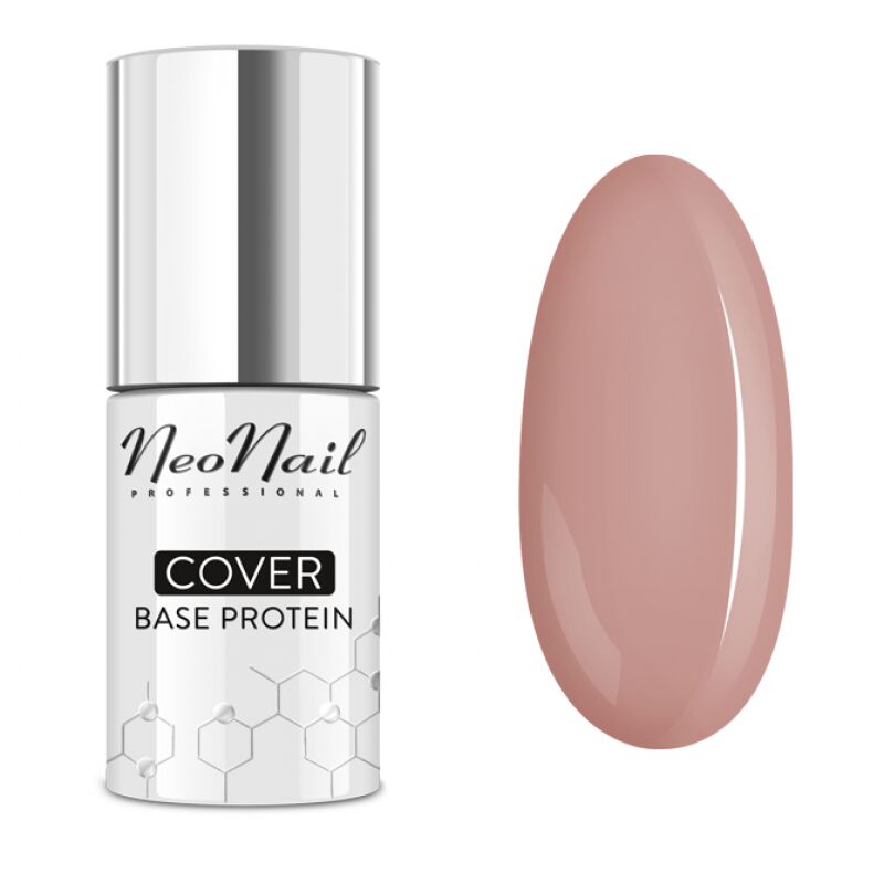 NeoNail - COVER Base Protein - Proteinowa, koloryzująca baza do paznokci - 7,2 ml - 7035-7 - CREAM BEIGE