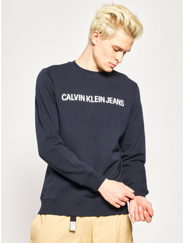 Calvin Klein Jeans Bluza J30J307757402 Granatowy Regular Fit