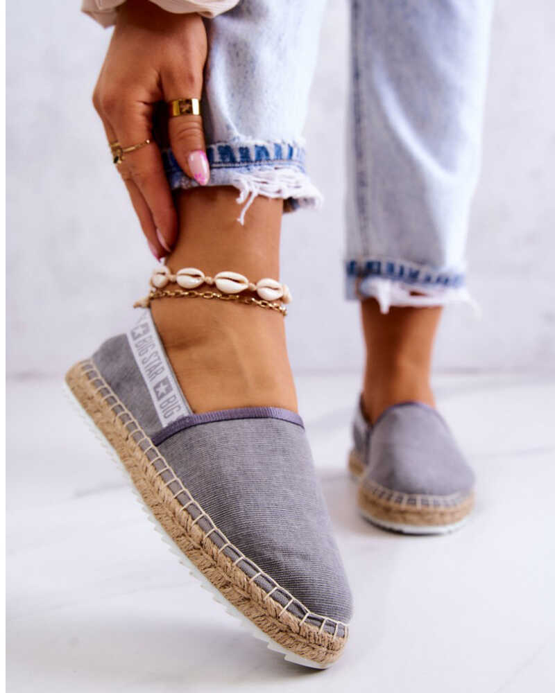 Damskie espadryle Big Star JJ274876 38 Szare (5900714495503)