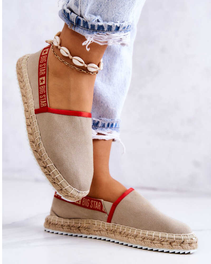 Damskie espadryle Big Star JJ274879 37 Beżowe (5900714495794)