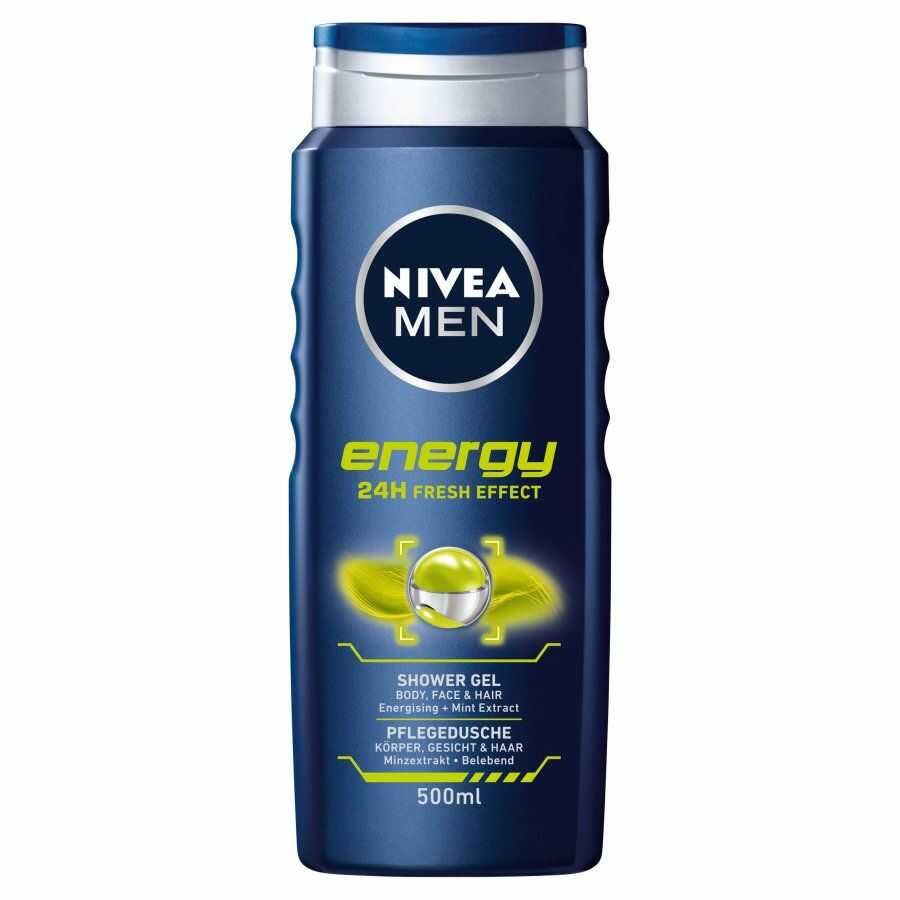 NIVEA_Men Energy żel pod prysznic do twarzy, ciała i włosów 24H Fresh Effect 500ml