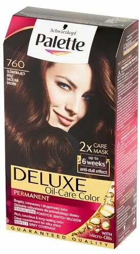 PALETTE_Deluxe Oil-Care farba do włosów trwale koloryzująca z mikroolejkami 760 Olśniewający Brąz