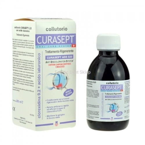 CURASEPT ADS 020 KWAS HIALURONOWY - płyn do płukania z chlorheksydyną 0,2% 200ml
