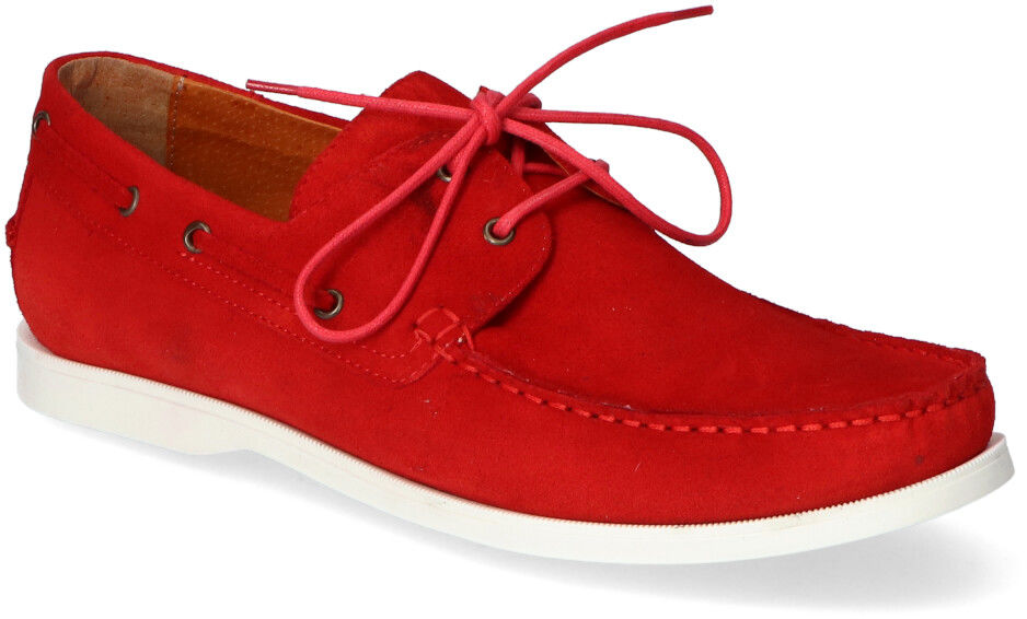 Buty Żeglarskie Pan Czerwone nubuk Pan 1514 Czerwone
