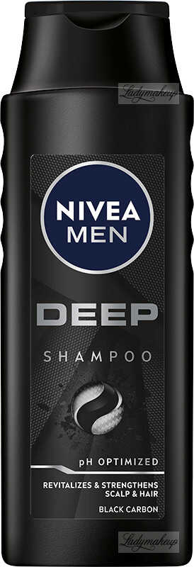 Nivea - Men - DEEP Black Carbon Shampoo - Szampon z czarnym węglem dla mężczyzn - 400 ml