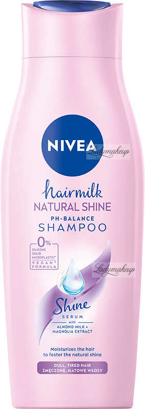 Nivea - Hairmilk - Natural Shine - Ph-balance Shampoo - Łagodny szampon do włosów - 400 ml