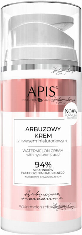 APIS - Watermelon Cream with Hyaluronic Acid - Arbuzowy krem do twarzy z kwasem hialuronowym - 100 ml
