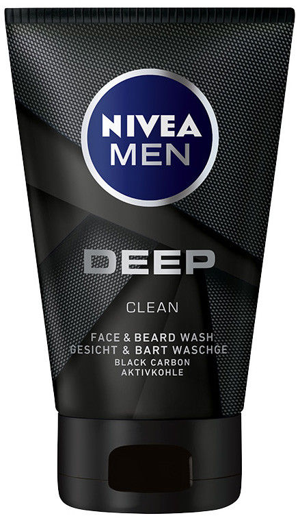 Nivea Men Deep żel do mycia do twarzy i zarostu 100 ml