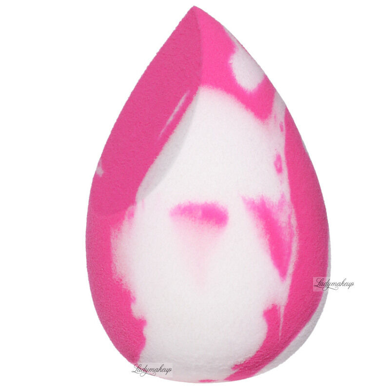 Ibra - MAKEUP BLENDER DOUBLE COLOR - Marmurkowa gąbka do makijażu - Różowo-biała