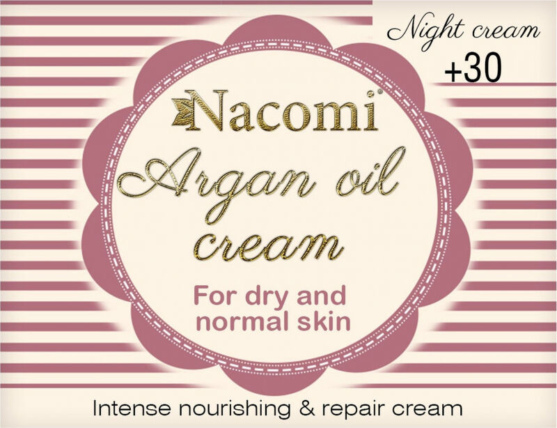 Nacomi - Argan Oil Cream - Krem do twarzy z olejem arganowym i kwasem hialuronowym - 30+
