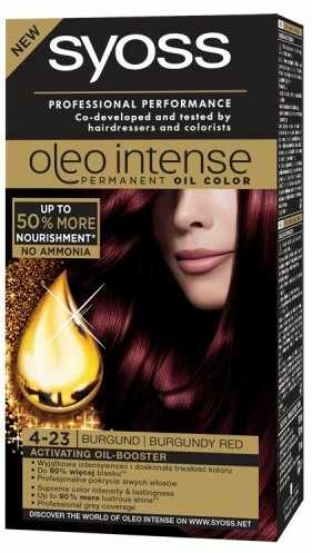 SYOSS_Oleo Intense farba do włosów trwale koloryzująca z olejkami 4-23 Burgundowa Czerwień