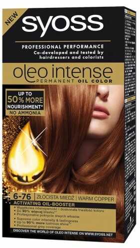 SYOSS_Oleo Intense farba do włosów trwale koloryzująca z olejkami 6-76 Złocista Miedź