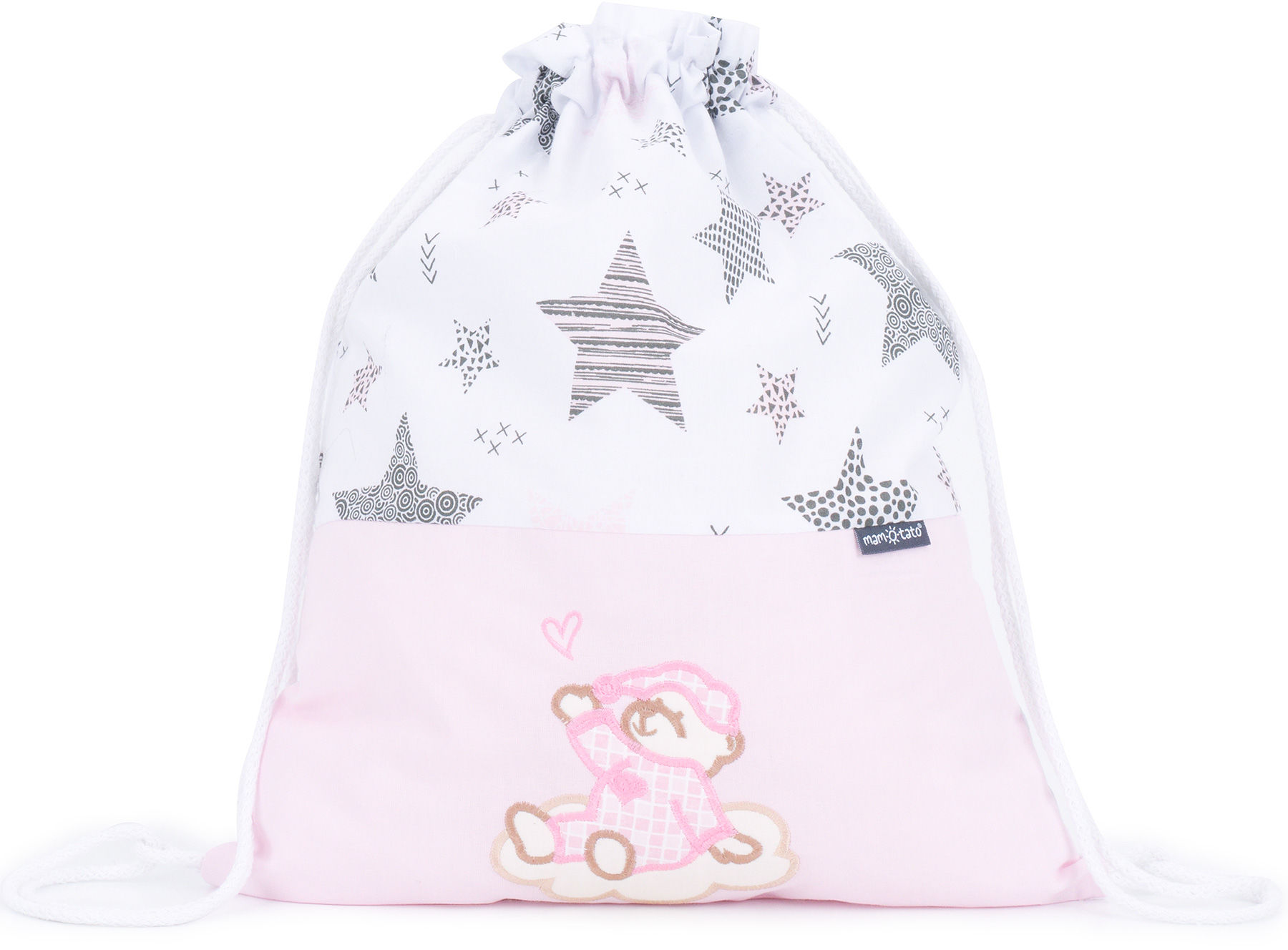 Plecak / worek bawełniany dla dzieci Starmix róż / śpioch na chmurce róż