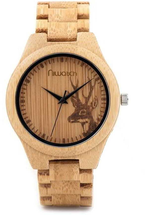 Zegarek drewniany Niwatch Nature - deer - 45mm