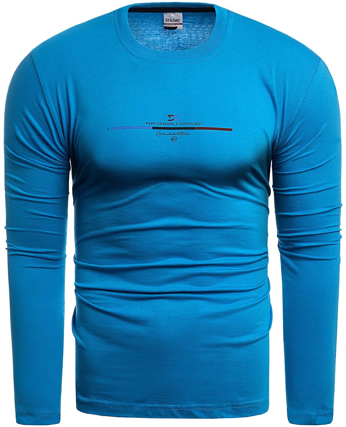 Bluza męska longsleeve Dynamic DG - niebieska