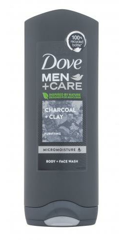 Dove Men + Care Charcoal + Clay żel pod prysznic 250 ml dla mężczyzn
